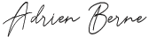 Signature manuscrite Adrien Berne